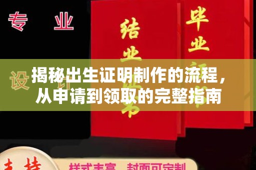 端州揭秘出生证明制作的流程，从申请到领取的完整指南